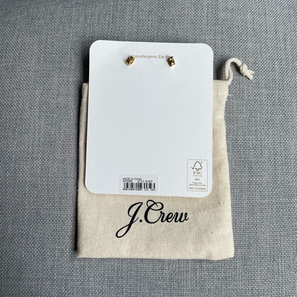 J.Crew Stacked Sea Glass Drop Earrings with a pouch - Picture 4 of 5